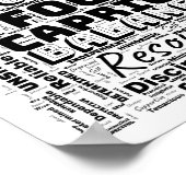 Capricorn Zodiac Word Cloud Inspiration Poster (Hoek)