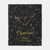 Capricornus Constellation Fleece Deken (Voorkant)