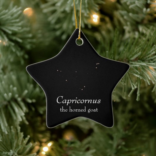 Capricornus sterrenbeeld keramisch ornament (Boom)