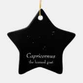 Capricornus sterrenbeeld keramisch ornament (Voorkant)