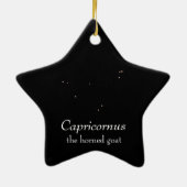 Capricornus sterrenbeeld keramisch ornament (Achterkant)