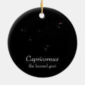 Capricornus-sterrenbeeld Keramisch Ornament (Achterkant)