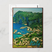 Capris Italy Vintage Travel Briefkaart (Voorkant / Achterkant)