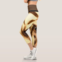 Capris met hoog wasgehalte