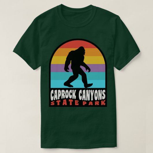 Caprock Canyons State Park Amarillo Texas T-shirt (Design voorkant)