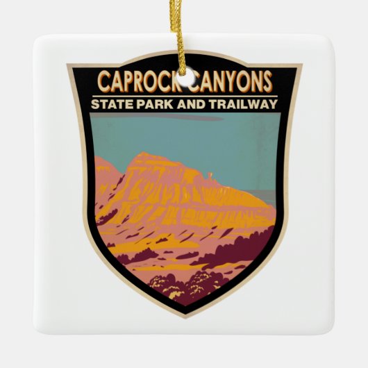 Caprock Canyons State Park and Trailway Texas Keramisch Ornament (Voorkant)