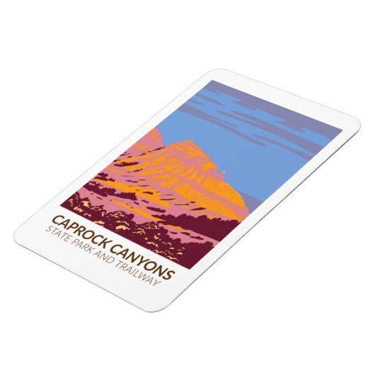 Caprock Canyons State Park and Trailway Texas Magneet (Linkerzijde)