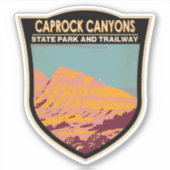 Caprock Canyons State Park and Trailway Texas Sticker (Voorkant)