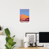Caprock Canyons State Park en Trailway Texas Poster (Thuiskantoor)