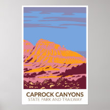 Caprock Canyons State Park en Trailway Texas