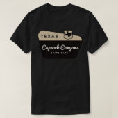 Caprock Canyons State Park Welkomstbord T-shirt (Design voorkant)