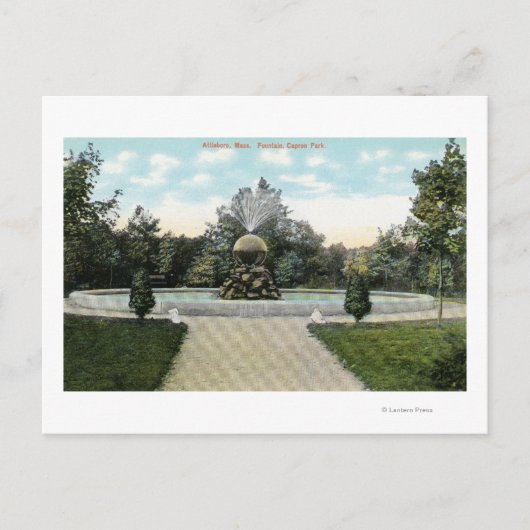 Capron Park Uitzicht van de fontein Briefkaart (Voorkant)