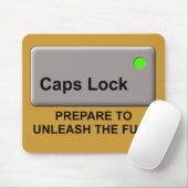 Caps Lock Waanzinnige Grappige Muismat Muis Pad Hu (Met muis)