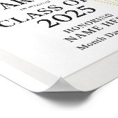 Caps Off to Class of 2025" Poster (Hoek)