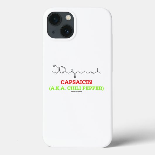 Capsaicine (ook bekend als Chili Pepper) Chemical  Case-Mate iPhone Case (Achterkant)