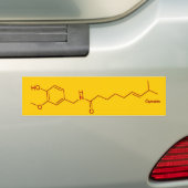 Capsaicine Structuur Bumpersticker (Op auto)