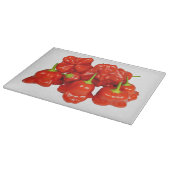 Capsicum Chinense Chili Glass Chopping Board Snijplank (Hoek)