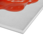 Capsicum Chinense Chili Glass Chopping Board Snijplank (Hoek)