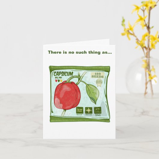 Capsicum Rode paprika zaden Kaart (Gele Bloem)