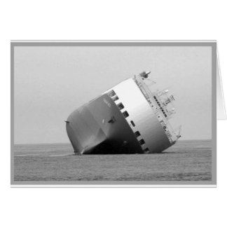 Capsized schip