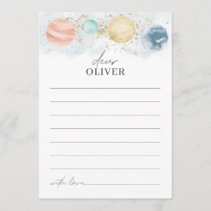 Capsule Card Planets Boy Birthday Kaart