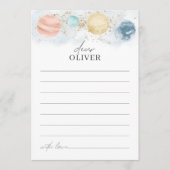 Capsule Card Planets Boy Birthday Kaart (Voorkant)