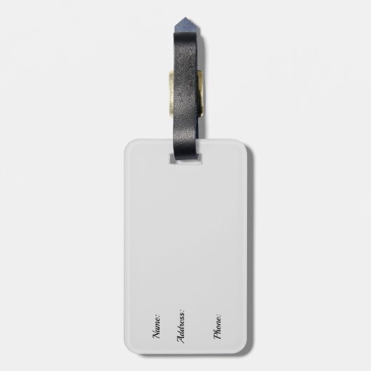 Capsule Flattery Acryllic Bagagelabel (Achterkant verticaal)