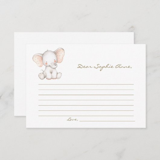 Capsule met laadtijd Waterverf Baby Advieskaart (Voorkant / Achterkant)