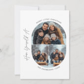 Capsulefoto | Vrolijk kerstfeest kinder familie Feestdagenkaart (Voorkant)