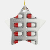 Capsules in blisterverpakking keramisch ornament (Voorkant)