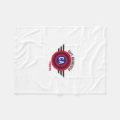 Capt Adamerica Fleece Blanket Deken (Voorkant (Horizontaal))