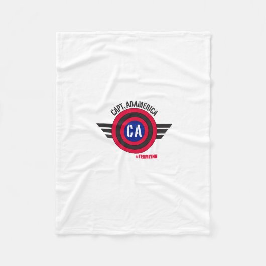 Capt Adamerica Fleece Blanket Deken (Voorkant)