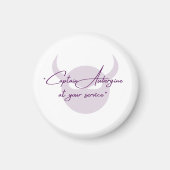 Capt. aubergine magneet (Voorkant)