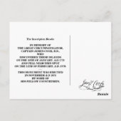 Capt. Cook Monument Briefkaart Hawaii (Achterkant)