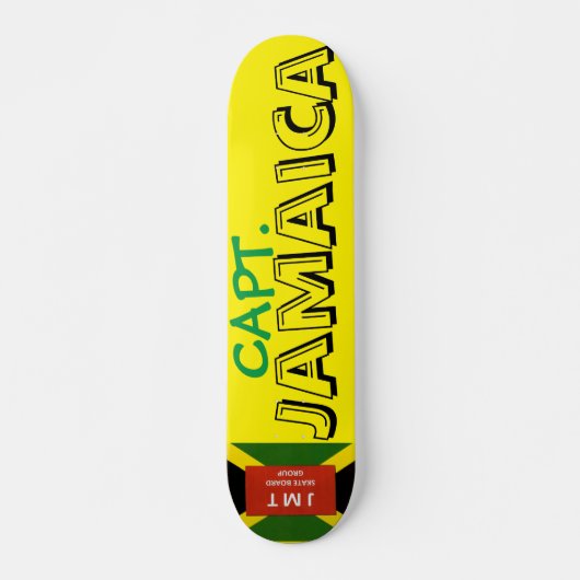 CAPT JAMAICA JMT Skateboard, 7 ¾" Deck Persoonlijk Skateboard (Voorkant)