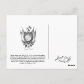 Capt. James Cook Briefkaart, ontdekker van Hawaii Briefkaart (Achterkant)