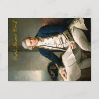 Capt. James Cook Briefkaart, ontdekker van Hawaii Briefkaart