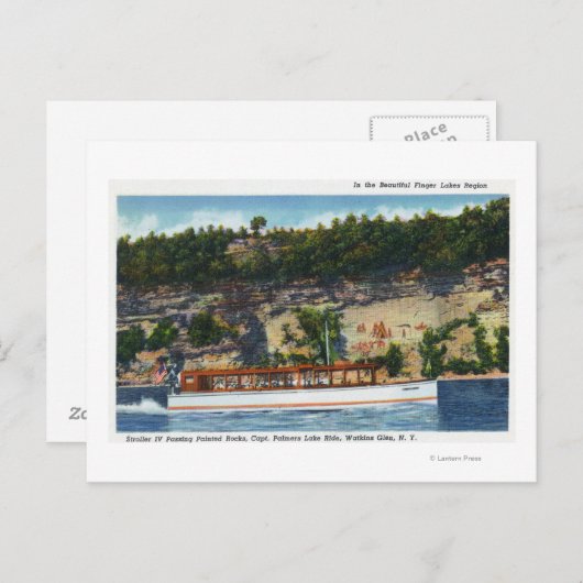 Capt. Palmers Lake Ride Stroller IV Boat Scene Briefkaart (Voorkant / Achterkant)