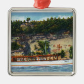 Capt. Palmers Lake Ride Stroller IV Boat Scene Metalen Ornament (Voorkant)