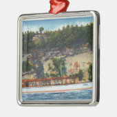 Capt. Palmers Lake Ride Stroller IV Boat Scene Metalen Ornament (Links)