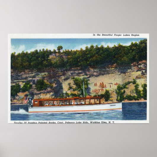Capt. Palmers Lake Ride Stroller IV Boat Scene Poster (Voorkant)