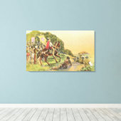 Capt. Portola's eerste Uitzicht Canvas Afdruk (Insitu (Houten vloer))