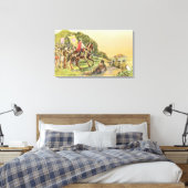 Capt. Portola's eerste Uitzicht Canvas Afdruk (Insitu (Slaapkamer))