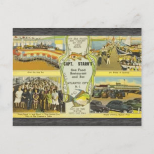 Capt. Starn's restaurant en Bar Atlantic City, VI Briefkaart
