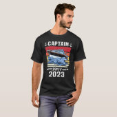 Captain 2023 Boat Driving Licence  Motorboat  Sail T-shirt (Voorkant volledig)