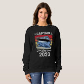 Captain 2023 Boat Driving Licence Motorboat Sailin Trui (Voorkant volledig)
