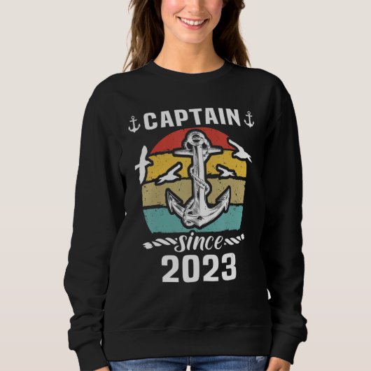 Captain 2023 Boat Driving Licence Motorboat Sailin Trui (Voorkant)