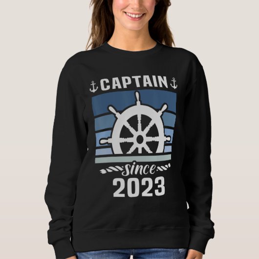 Captain 2023 Boat Driving Licence Motorboat Sailin Trui (Voorkant)