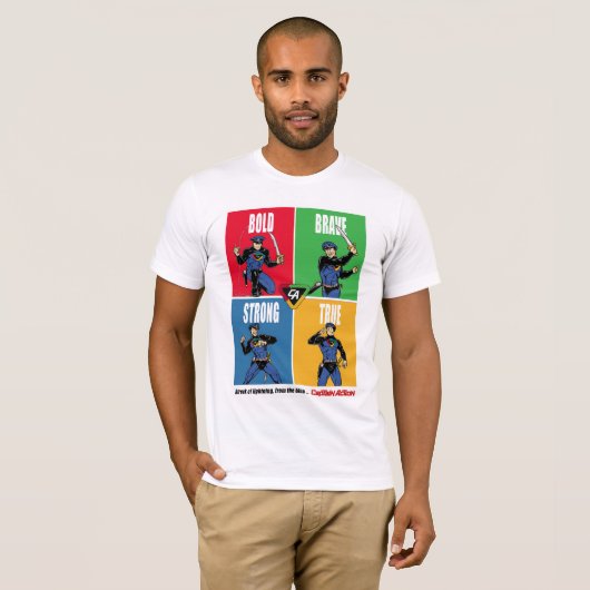 Captain Action Bold Brave T-shirt (Voorkant volledig)