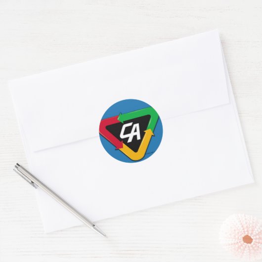 Captain Action Logo Sticker (Envelop)